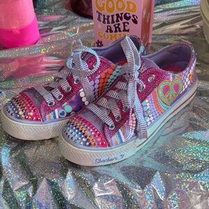 Skechers Kids' Colorful Twinkle Toe Sneakers